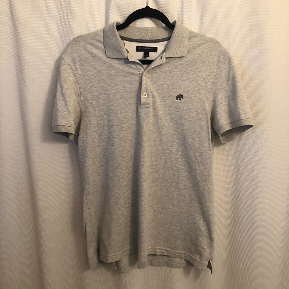 Men’s Banana Republic Polo | Gray | Medium